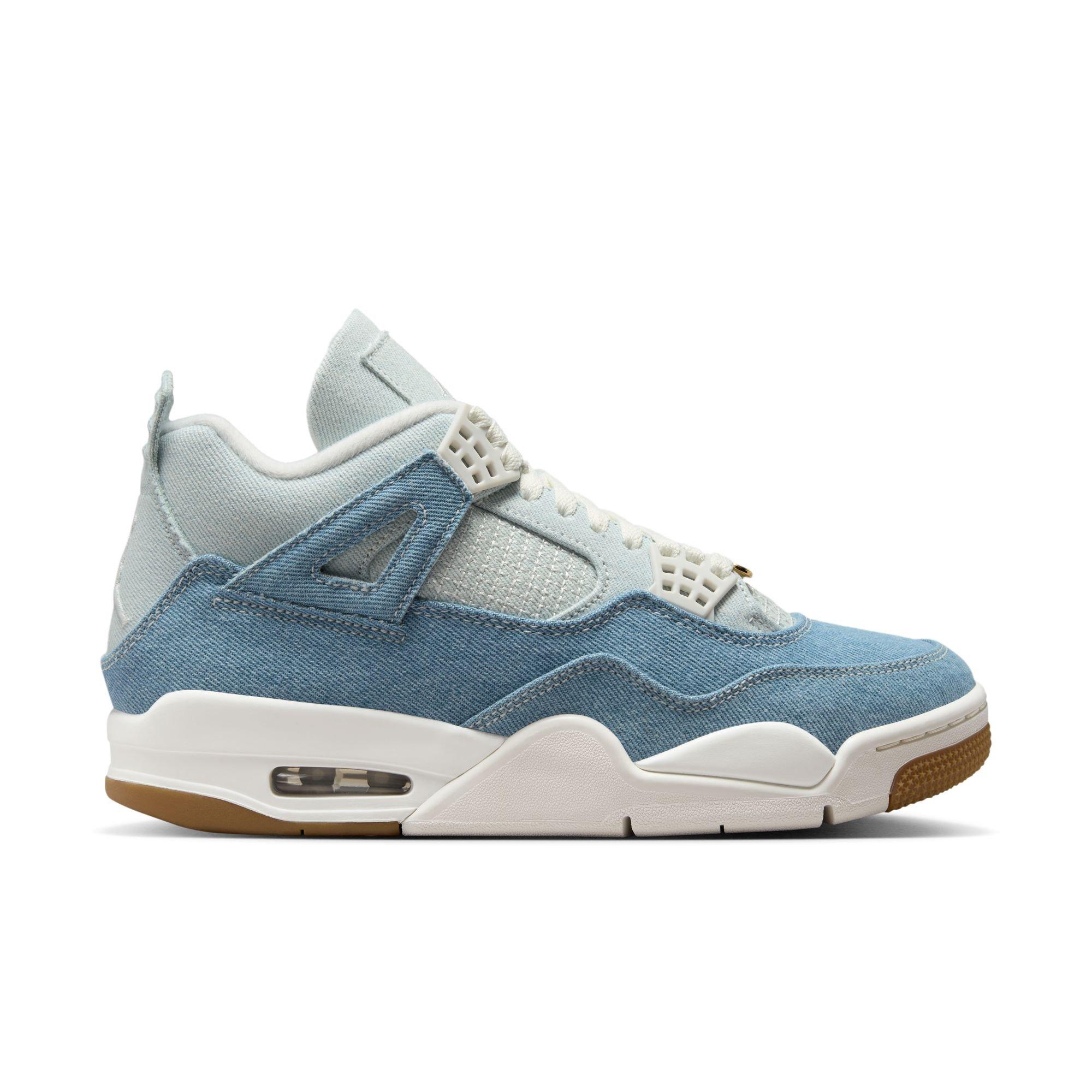 Nike Jordan 4 Retro 'Worn Blue' Women's Denim Shoe | Hibbett